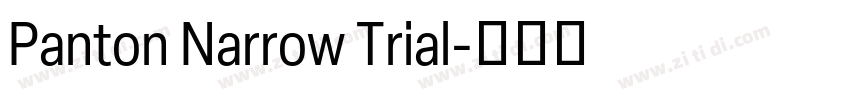 Panton Narrow Trial字体转换